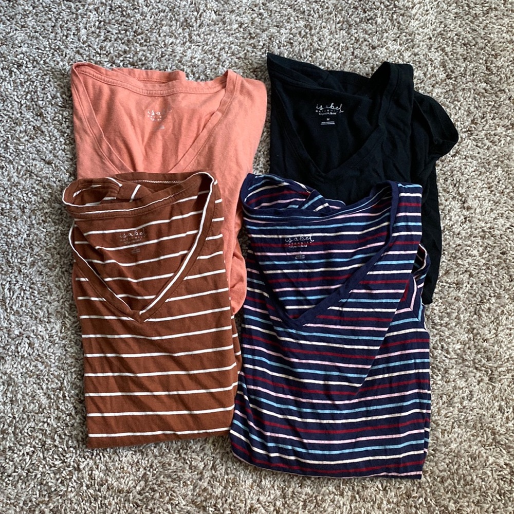 3 Isabel maternity shirts short sleeve.